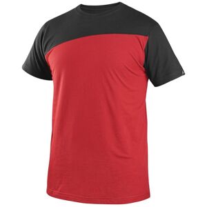 Canis (CXS) Pánske tričko CXS OLSEN - Červená / čierna | XXXL