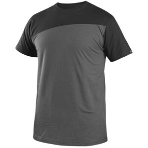 Canis (CXS) Pánske tričko CXS OLSEN - Tmavošedá / čierna | XL