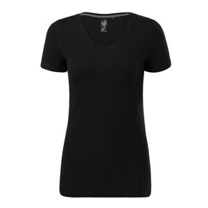 MALFINI Dámske tričko Action V-neck - Čierna | XL
