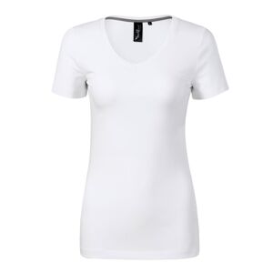MALFINI Dámske tričko Action V-neck - Biela | XL