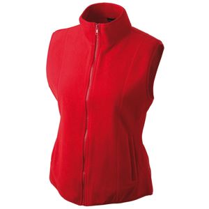 James & Nicholson Dámska fleecová vesta JN048 - Červená | XL