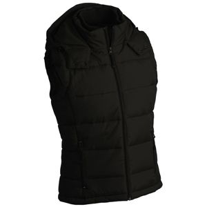 James & Nicholson Pánska zimná vesta s kapucňou JN1004 - Čierna | XL