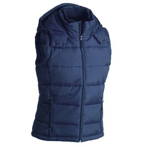 James & Nicholson Pánska zimná vesta s kapucňou JN1004 - Tmavomodrá | L