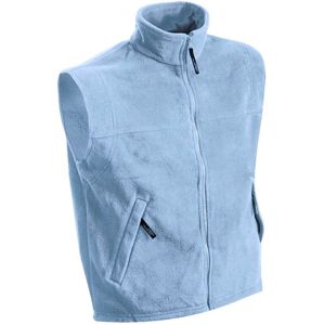 James & Nicholson Pánska fleecová vesta JN045 - Světle modrá | XXXXL