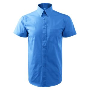 MALFINI Pánska košeľa s krátkym rukávom Chic - Nebesky modrá | M