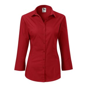 MALFINI Dámska košeľa s trojštvrťovým rukávom Style - Červená | XL