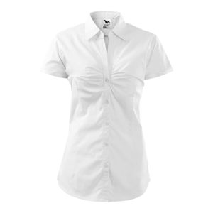 MALFINI Dámska košeľa s krátkym rukávom Chic - Biela | S