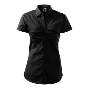MALFINI Dámska košeľa s krátkym rukávom Chic - Čierna | XL