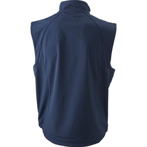 James & Nicholson Pánska softshellová vesta JN1022 - Tmavomodrá | XL