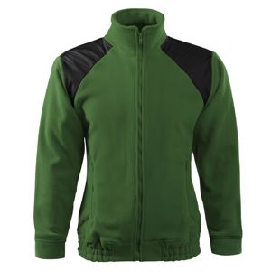 MALFINI Fleecová mikina Jacket Hi-Q - Fľaškovo zelená | XL