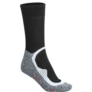 James & Nicholson Športové ponožky vysoké JN211 - Čierna / čierna | 45-47