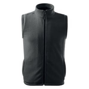 MALFINI Fleecová vesta Next - Oceľovo šedá | XL