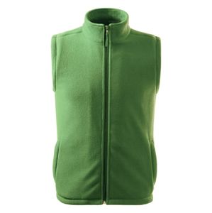 MALFINI Fleecová vesta Next - Trávovo zelená | XXL