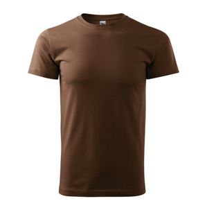 MALFINI Pánske tričko Basic - Čokoládová | XS