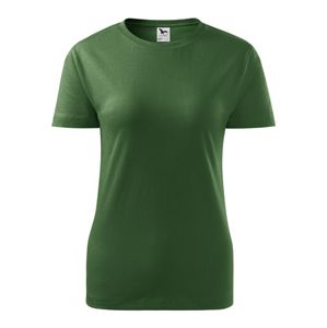 MALFINI Dámske tričko Basic - Fľaškovo zelená | S