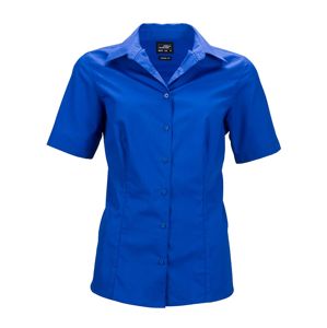 James & Nicholson Dámska košeľa s krátkym rukávom JN643 - Kráľovská modrá | L