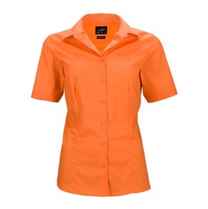 James & Nicholson Dámska košeľa s krátkym rukávom JN643 - Oranžová | XS