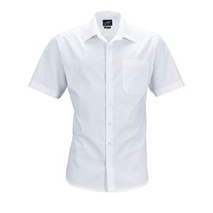 James & Nicholson Pánska košeľa s krátkym rukávom JN644 - Biela | S