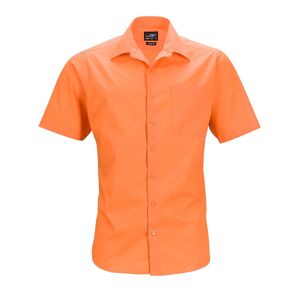 James & Nicholson Pánska košeľa s krátkym rukávom JN644 - Oranžová | XXXXXXL