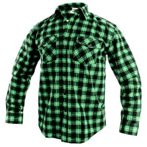 Canis Pracovná flanelová košeľa TOM - Zelená | 39-40