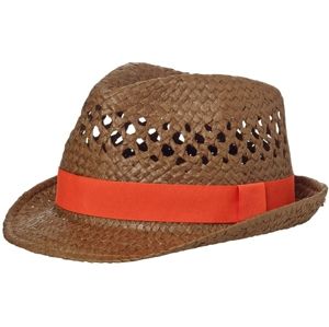 Myrtle Beach Letný klobúk dierovaný MB6598 - Nugátová / grenadina | S/M