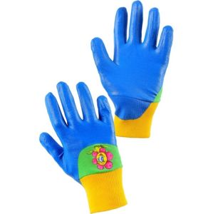 Canis Detské pracovné rukavice Drago - Modrá | 5 rokov