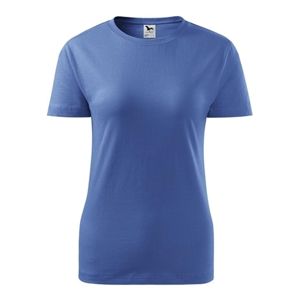 MALFINI Dámske tričko Basic - Azúrovo modrá | XS