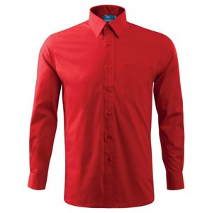 MALFINI Pánska košeľa Style Long Sleeve - Červená | XXXL