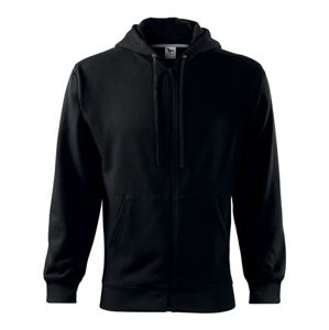 MALFINI Pánska mikina Trendy Zipper - Čierna | XL