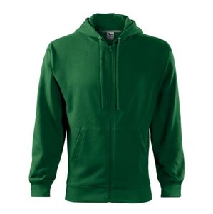 MALFINI Pánska mikina Trendy Zipper - Fľaškovo zelená | L