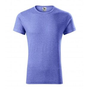 MALFINI Pánske tričko Fusion - Modrý melír | XXL
