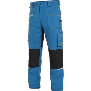 Canis Montérkové nohavice do pása CXS STRETCH - Stredne modrá / čierna | 50