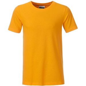 James & Nicholson Klasické chlapčenské tričko z biobavlny 8008B - Zlato žltá | XL