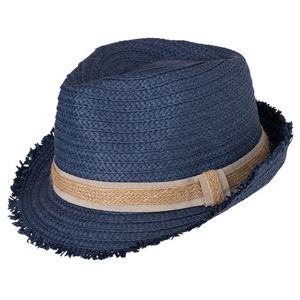 Myrtle Beach Letný slamenný klobúk MB6703 - Džínsová / piesková | L/XL