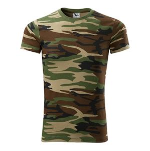 MALFINI Maskáčové tričko Camouflage - Maskáčová hnedá | XXXL